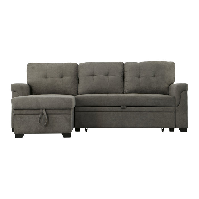 Latitude Run® 84" Wide Reversible Sleeper Sofa & Chaise & Reviews | Wayfair